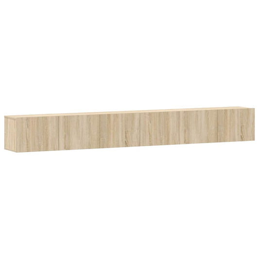 3 Piece TV Cabinet Set Sonoma Oak Engineered Wood 3 Piece TV Cabinet Set Sonoma Oak Engineered Wood