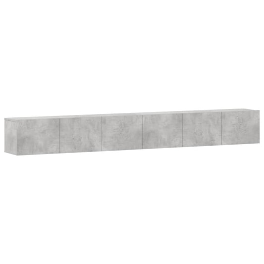 3 Piece TV Cabinet Set Concrete Grey Engineered Wood 3 Piece TV Cabinet Set Concrete Grey Engineered Wood