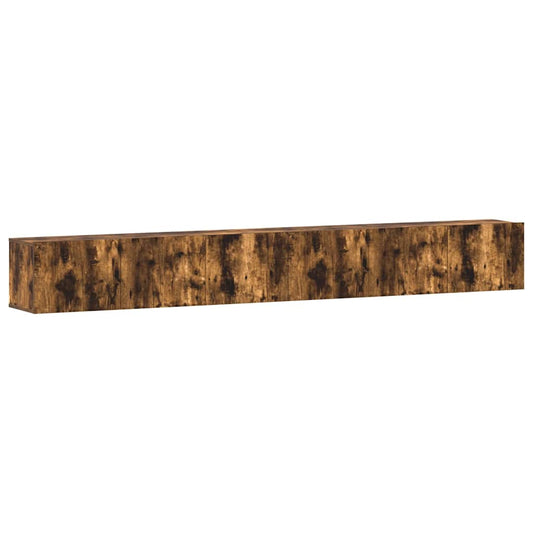 3 Piece TV Cabinet Set Smoked Oak Engineered Wood 3 Piece TV Cabinet Set Smoked Oak Engineered Wood