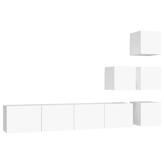 Wall-mounted TV Cabinet White Engineered Wood Wall-mounted TV Cabinet White Engineered Wood
