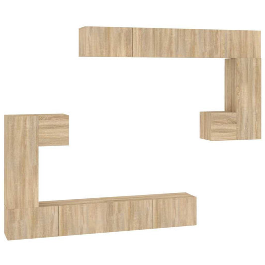 Wall-mounted TV Cabinet Sonoma Oak Engineered Wood Wall-mounted TV Cabinet Sonoma Oak Engineered Wood