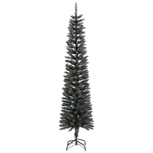 Artificial Slim Christmas Tree with Stand Green 240 cm PVC Artificial Slim Christmas Tree with Stand Green 240 cm PVC