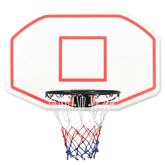 Basketball Backboard White 109x71x3 cm Polyethene Basketball Backboard White 109x71x3 cm Polyethene
