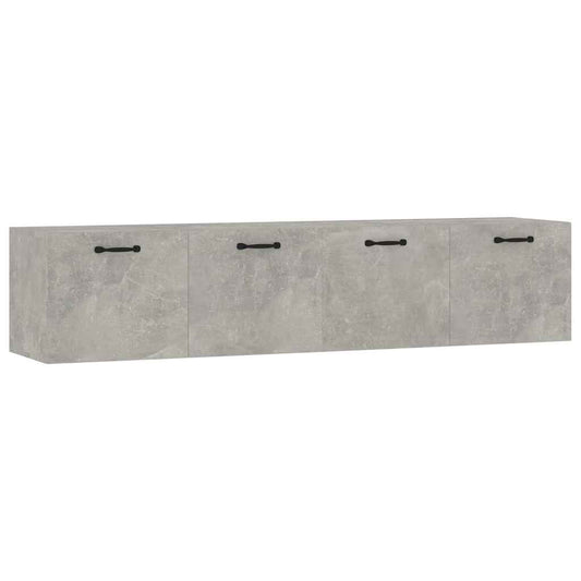 Wall Cabinets 2 pcs Concrete Grey 60x36,5x35 cm Engineered Wood Wall Cabinets 2 pcs Concrete Grey 60x36,5x35 cm Engineered Wood
