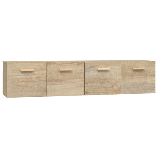 Wall Cabinets 2 pcs Sonoma Oak 80x35x36.5 cm Engineered Wood Wall Cabinets 2 pcs Sonoma Oak 80x35x36.5 cm Engineered Wood