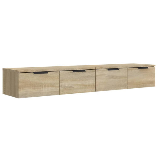 Wall Cabinets 2 pcs Sonoma Oak 68x30x20 cm Engineered Wood Wall Cabinets 2 pcs Sonoma Oak 68x30x20 cm Engineered Wood