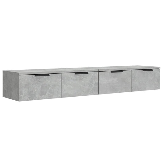 Wall Cabinets 2 pcs Concrete Grey 68x30x20 cm Engineered Wood Wall Cabinets 2 pcs Concrete Grey 68x30x20 cm Engineered Wood