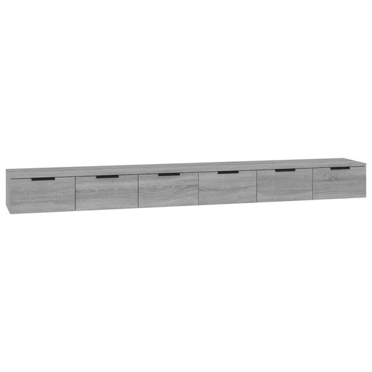 Wall Cabinets 2 pcs Grey Sonoma 102x30x20 cm Engineered Wood Wall Cabinets 2 pcs Grey Sonoma 102x30x20 cm Engineered Wood