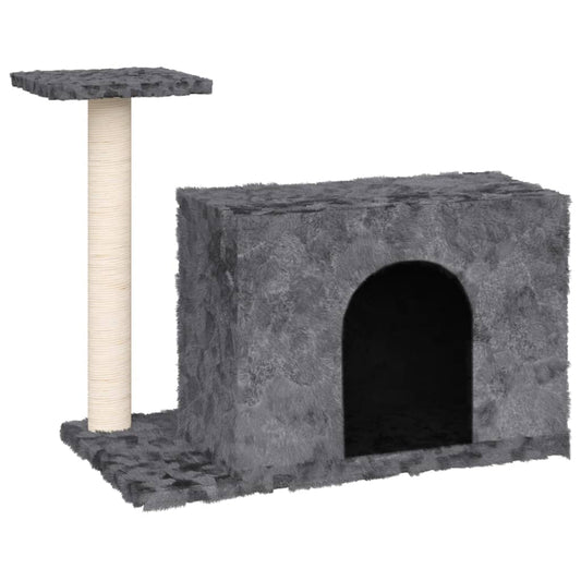 Cat Tree with Sisal Scratching Post Dark Grey 51 cm Cat Tree with Sisal Scratching Post Dark Grey 51 cm