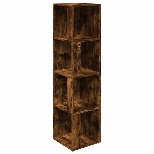 Corner Cabinet Smoked Oak 33x33x132 cm Engineered Wood Corner Cabinet Smoked Oak 33x33x132 cm Engineered Wood
