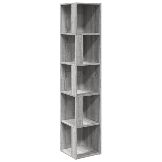 Corner Cabinet Grey Sonoma 33x33x164.5 cm Engineered Wood Corner Cabinet Grey Sonoma 33x33x164.5 cm Engineered Wood