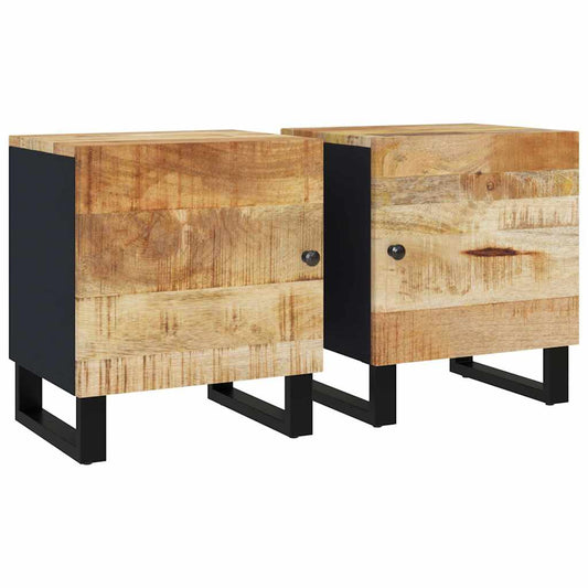 Bedside Cabinets 2 pcs 40x33x46 cm Solid Wood Mango Bedside Cabinets 2 pcs 40x33x46 cm Solid Wood Mango