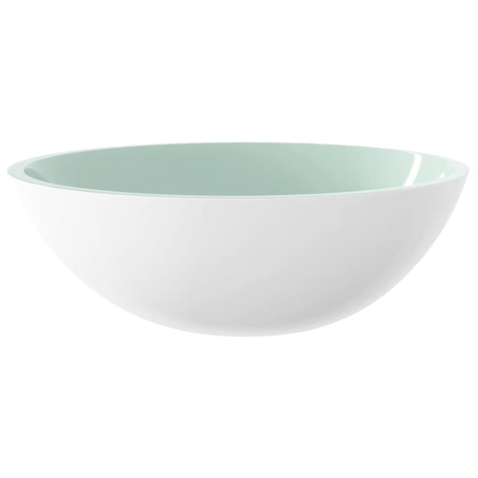 Basin Glass 50x37x14 cm White Basin Glass 50x37x14 cm White