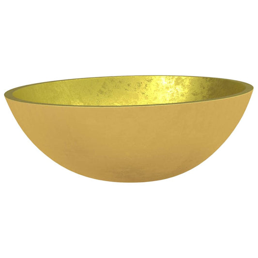 Basin Glass 50x37x14 cm Gold Basin Glass 50x37x14 cm Gold