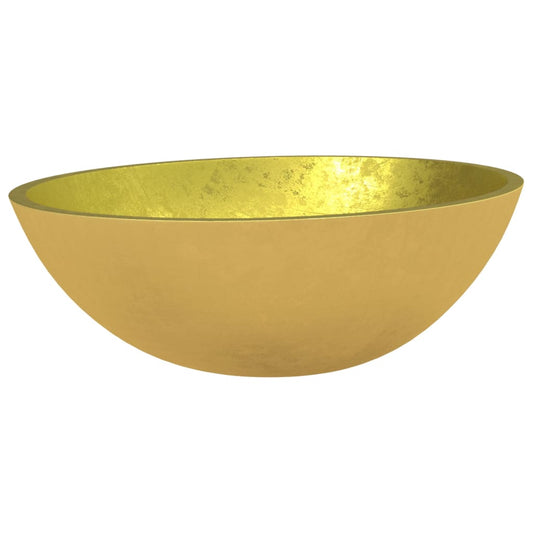 Basin Glass 50x37x14 cm Gold Basin Glass 50x37x14 cm Gold