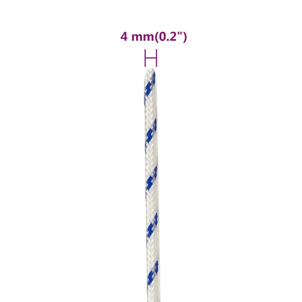 Boat Rope White 4 mm 50 m Polypropylene