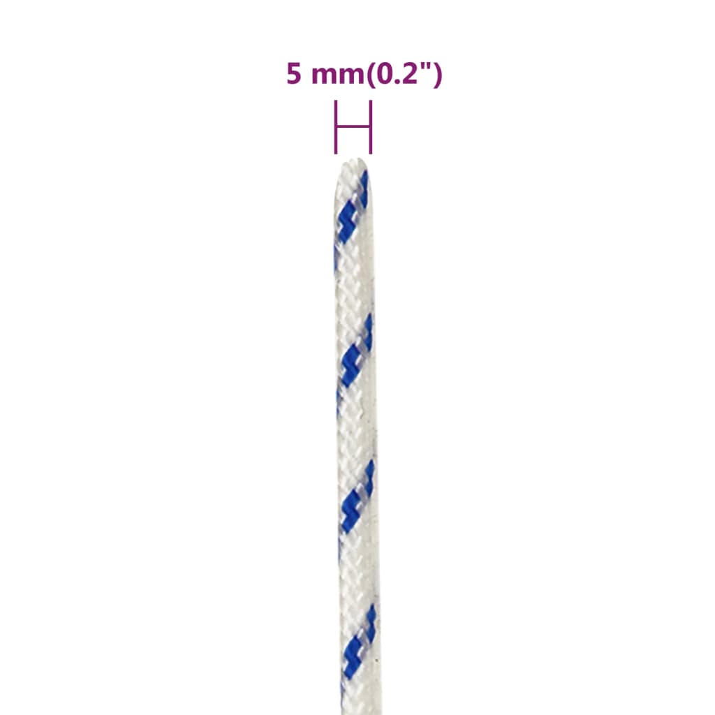 Boat Rope White 5 mm 500 m Polypropylene