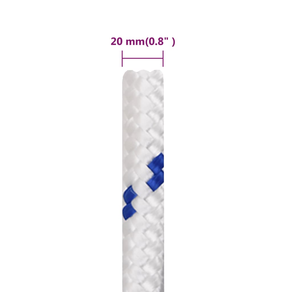 Boat Rope White 20 mm 50 m Polypropylene