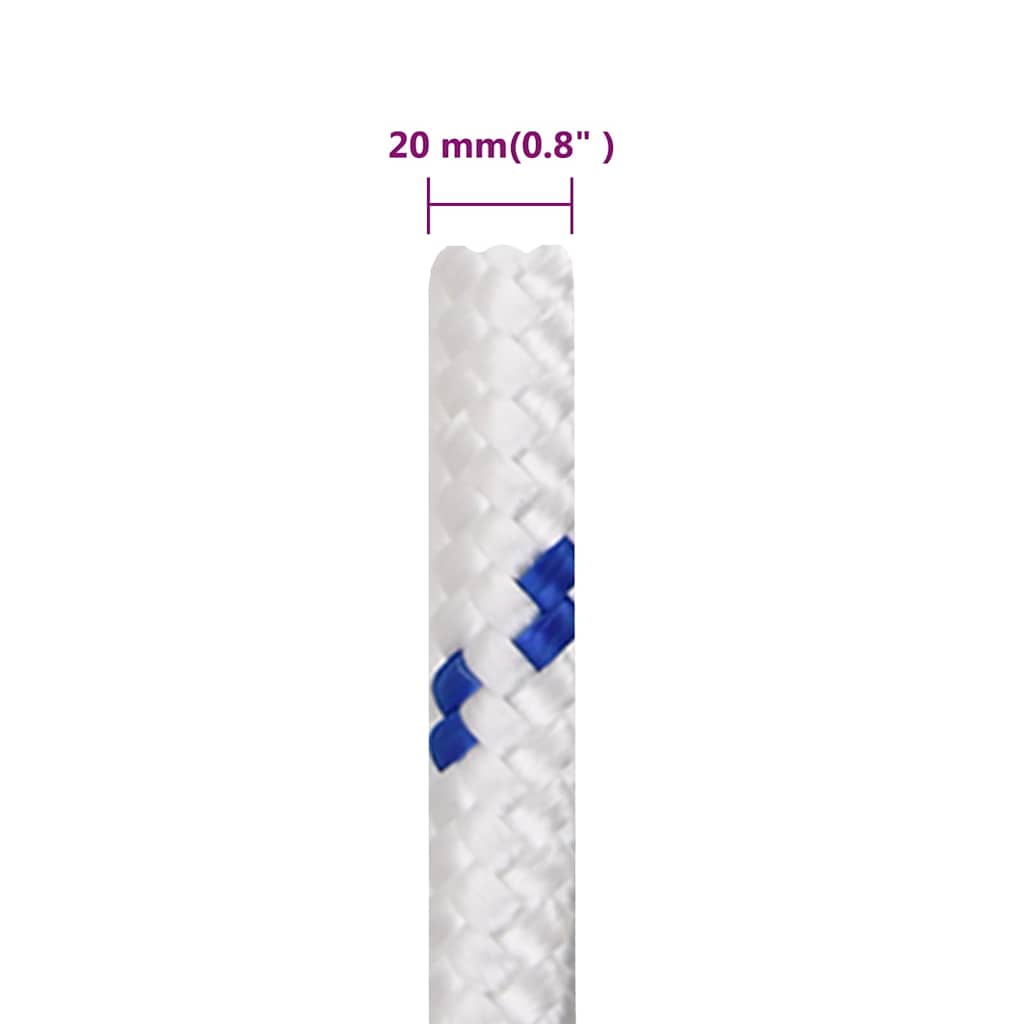 Boat Rope White 20 mm 100 m Polypropylene