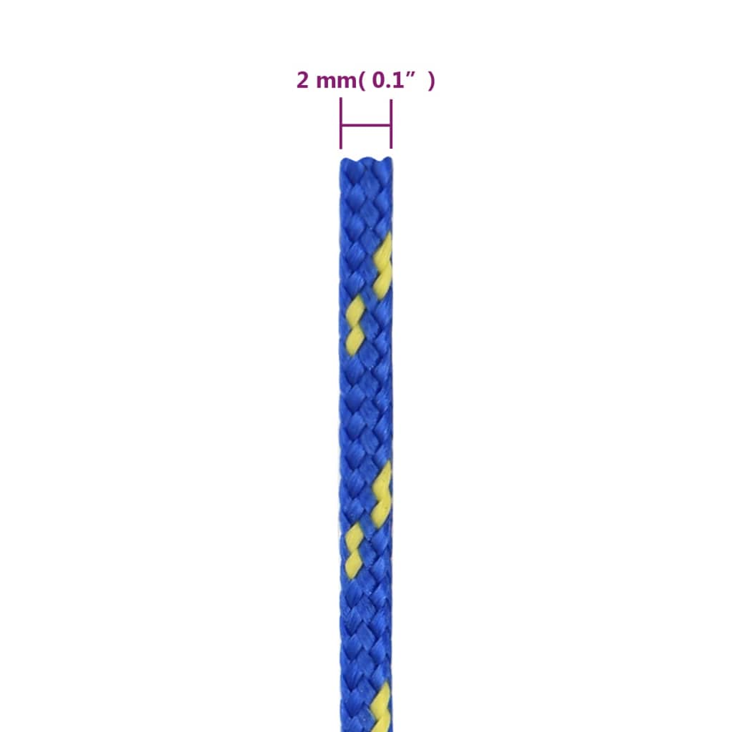 Boat Rope Blue 2 mm 100 m Polypropylene