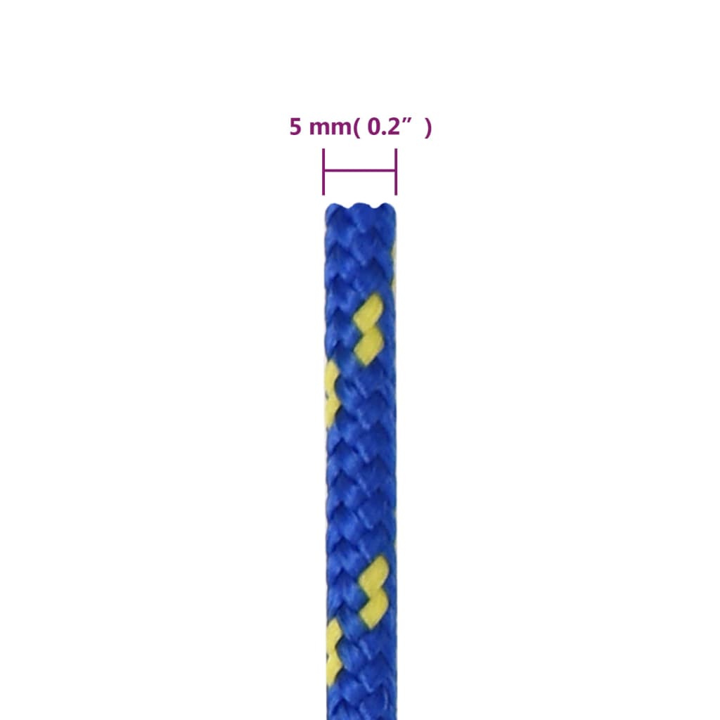 Boat Rope Blue 5 mm 250 m Polypropylene