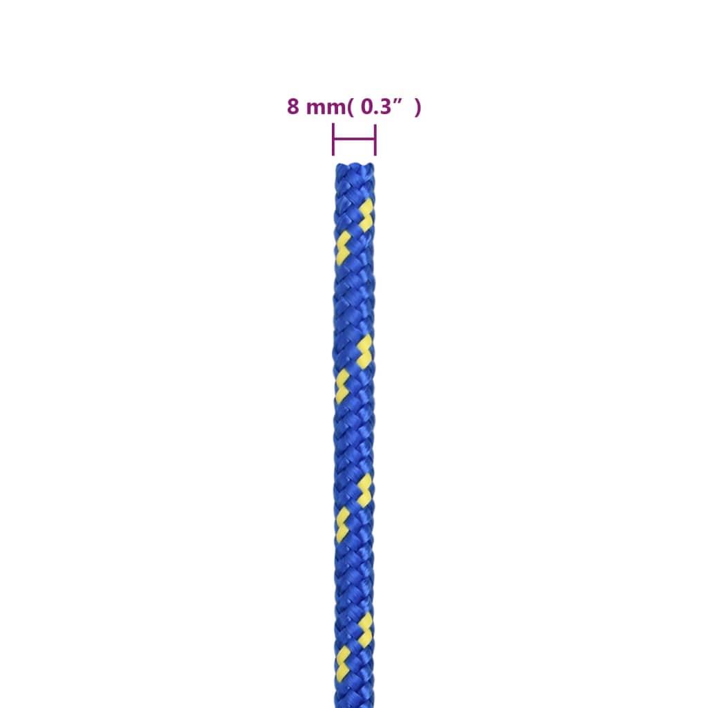 Boat Rope Blue 8 mm 250 m Polypropylene