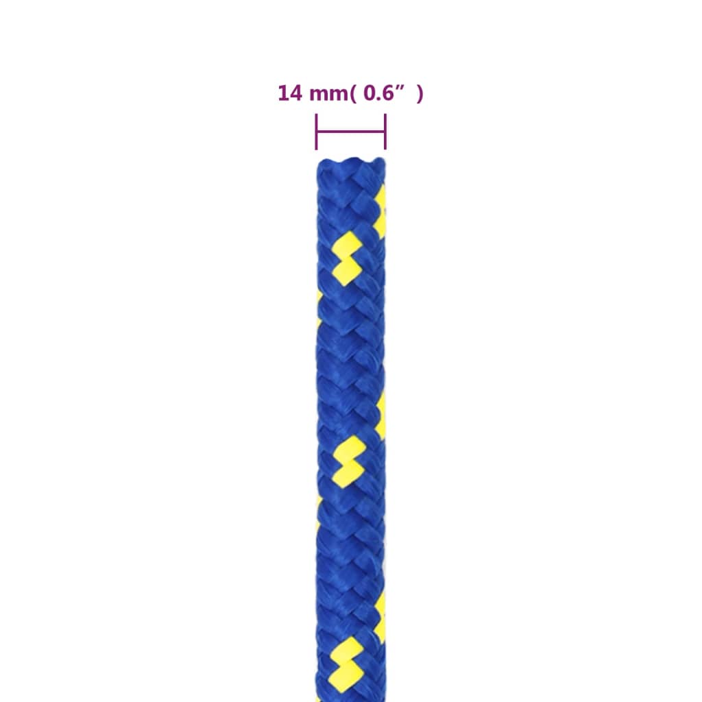 Boat Rope Blue 14 mm 25 m Polypropylene