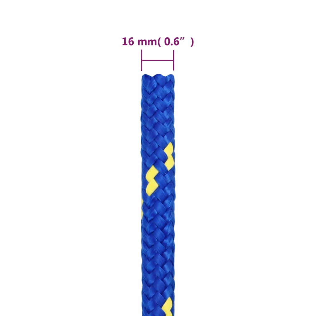 Boat Rope Blue 16 mm 25 m Polypropylene