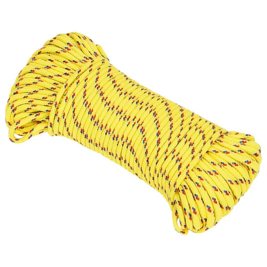 Boat Rope Yellow 4 mm 100 m Polypropylene Boat Rope Yellow 4 mm 100 m Polypropylene