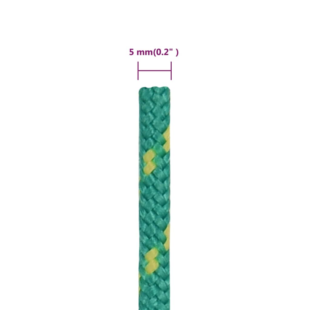Boat Rope Green 5 mm 50 m Polypropylene