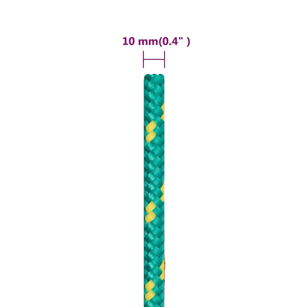 Boat Rope Green 10 mm 500 m Polypropylene