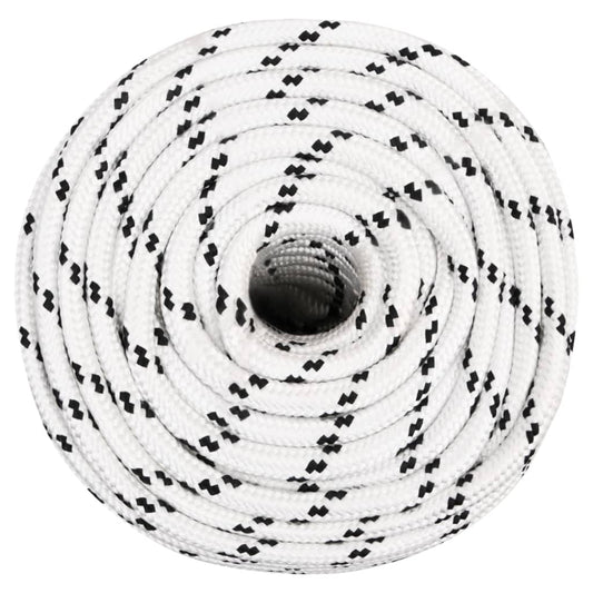 Braided Boat Rope White 12 mmx100 m Polyester Braided Boat Rope White 12 mmx100 m Polyester
