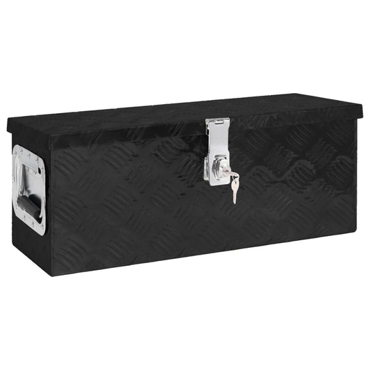Storage Box Black 60x23.5x23 cm Aluminium Storage Box Black 60x23.5x23 cm Aluminium
