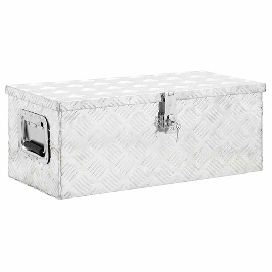 152250 vidaXL Storage Box Silver 70x31x27 cm Aluminium 152250 vidaXL Storage Box Silver 70x31x27 cm Aluminium