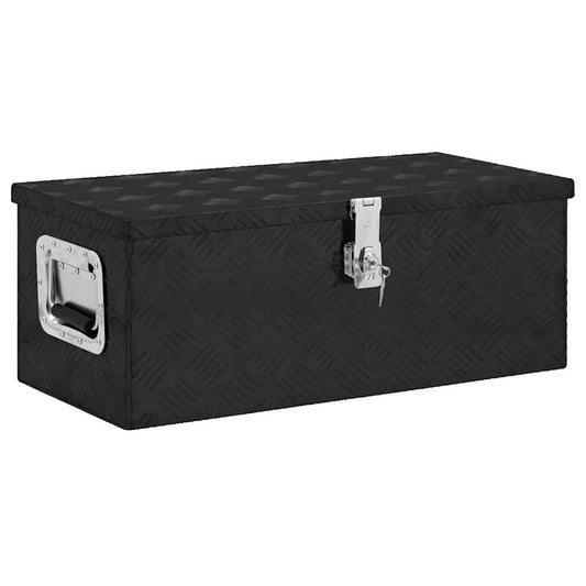 Storage Box Black 70x31x27 cm Aluminium Storage Box Black 70x31x27 cm Aluminium