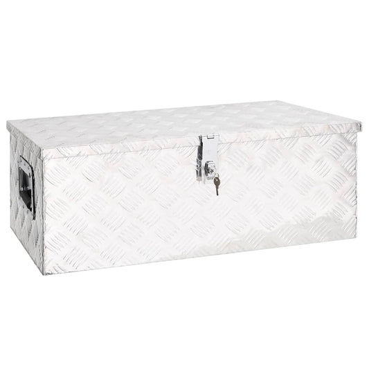 152252 vidaXL Storage Box Silver 80x39x30 cm Aluminium 152252 vidaXL Storage Box Silver 80x39x30 cm Aluminium