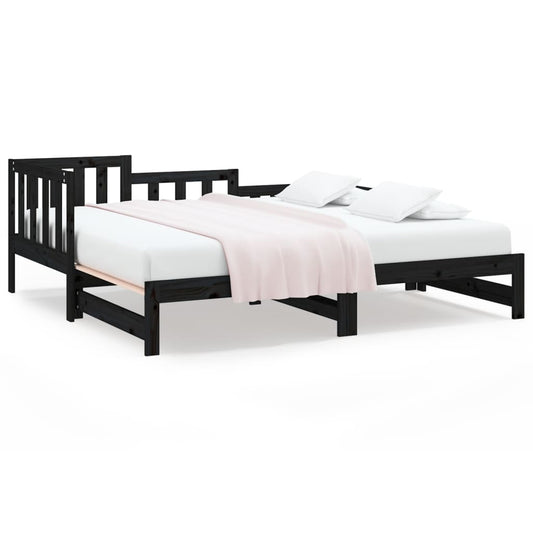 Day Bed | Black | Solid pinewood | 2x Day Bed | Black | Solid pinewood | 2x