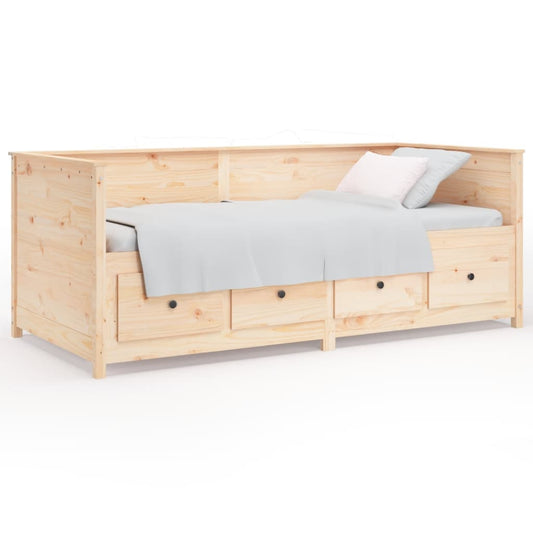 Day Bed without Mattress 75x190 cm Small Single Solid Wood Pine Day Bed without Mattress 75x190 cm Small Single Solid Wood Pine