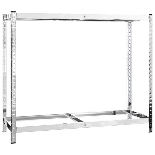 2-Layer Tire Rack Silver 110x40x110 cm Steel 2-Layer Tire Rack Silver 110x40x110 cm Steel
