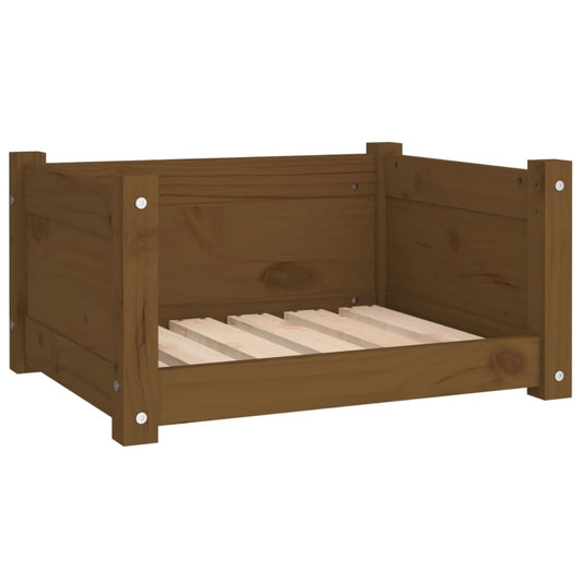 Dog Bed Honey Brown 55.5x45.5x28 cm Solid Pine Wood Dog Bed Honey Brown 55.5x45.5x28 cm Solid Pine Wood