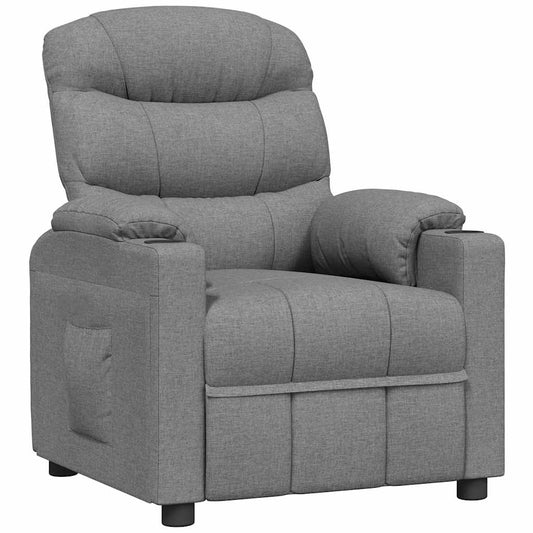Recliner Chair Light Grey Fabric Recliner Chair Light Grey Fabric