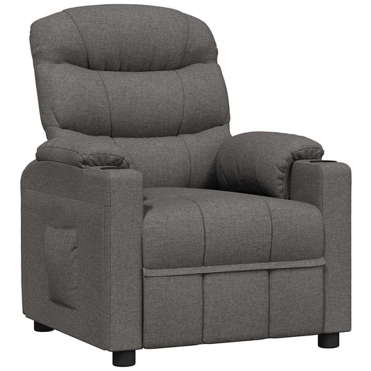 Recliner Chair Dark Grey Fabric Recliner Chair Dark Grey Fabric