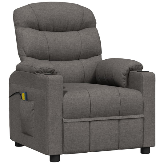 Massage Chair Dark Grey Fabric Massage Chair Dark Grey Fabric