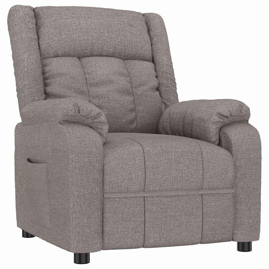 Recliner Chair Taupe Fabric Recliner Chair Taupe Fabric