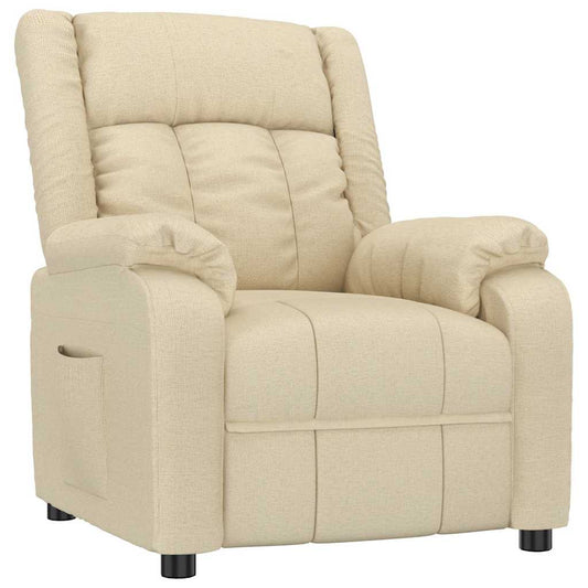 Recliner Chair Cream Fabric Recliner Chair Cream Fabric