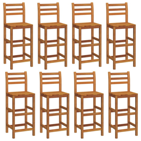 Bar Stools 8 pcs Solid Wood Acacia Bar Stools 8 pcs Solid Wood Acacia