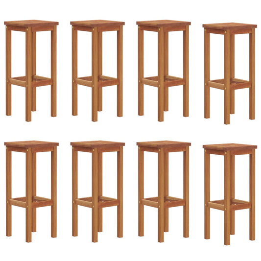 Bar Stools 8 pcs Solid Wood Acacia Bar Stools 8 pcs Solid Wood Acacia