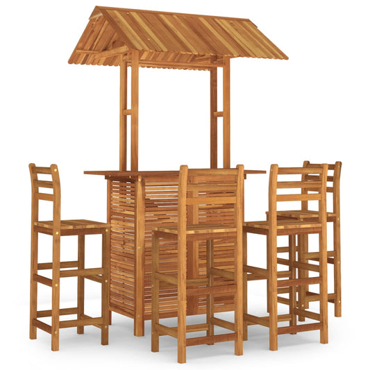5 Piece Garden Bar Set Solid Wood Acacia 5 Piece Garden Bar Set Solid Wood Acacia