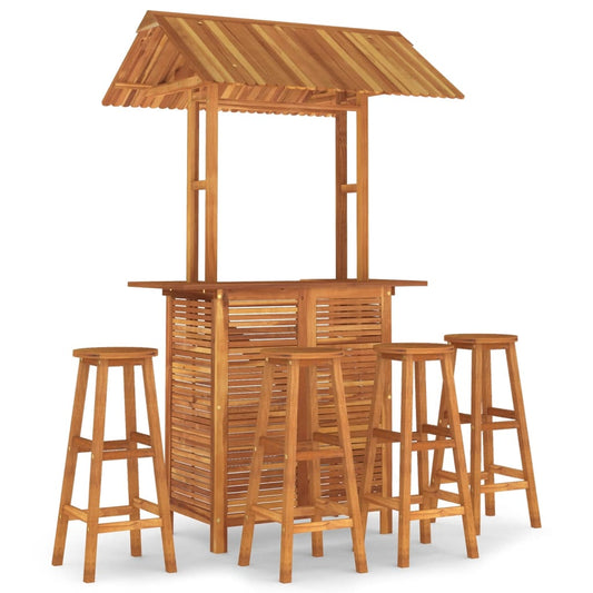 Garden Bar Set | Natural Wood | Solid Acacia Wood | Large | Durable Garden Bar Set | Natural Wood | Solid Acacia Wood | Large | Durable