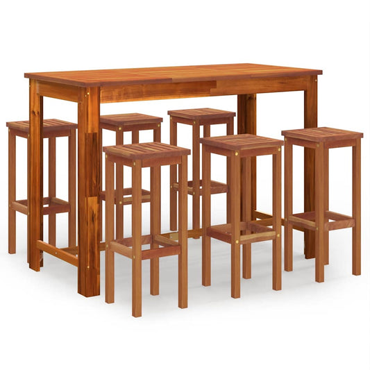 Garden Bar Set | Wooden Brown | Solid Acacia wood | Standard | Footrest Garden Bar Set | Wooden Brown | Solid Acacia wood | Standard | Footrest